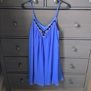 Blue beaded dress